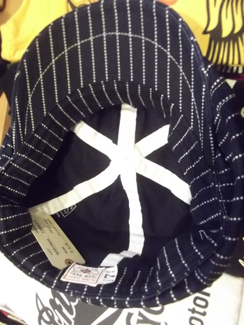 大人気モデル!SUGAR CANE 『WABASH STRIPE APPLEJACK CAP』