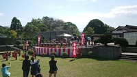 石野公園開園30周年記念式典で和太鼓の演奏をしました。