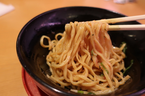 スシローのめんたいチーズまぜそば