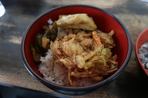 はや川 (鵜の木)　かき揚げ丼とあんかけ焼きそば