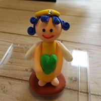 スカイプにてエンジェルクレイアート講座！かわいい天使ができました☆