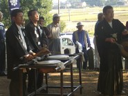 宇土秋季大祭「西岡神宮」境内・・・
