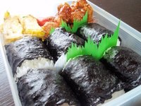 「験担ぎ」。。。応援弁当☆