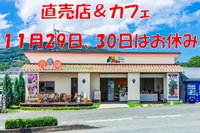 11月29日、30日はお休みです