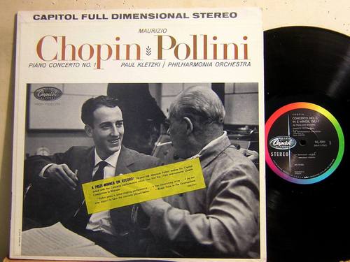 Capitol SG 7241 (ASD 370) Chopin Concerto No.1 Philharmonia Pollini Kletzki