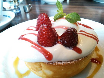 スフレパンケーキ