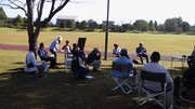 好天の中”野外アイボール会”終了！