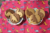 可愛い恐竜型のクッキー！