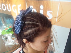 お祭りヘアー
