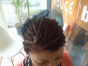 お祭りヘアー