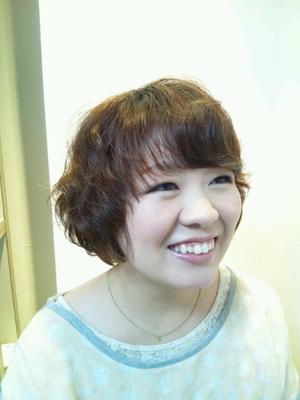 パーマかけました♪