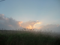 小国郷と温泉別荘とミルクロードの夕暮れ 2010/10/10 08:43:02