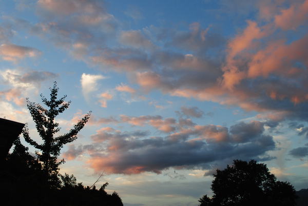 夕涼みと夕焼け雲☆