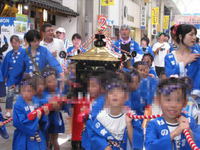 八代くま川祭り★子どもみこしパレード★