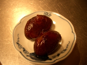 栗の渋皮煮♪