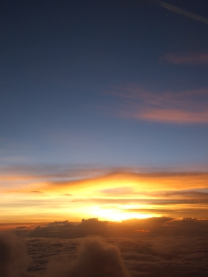 雲の上の夕焼け☆