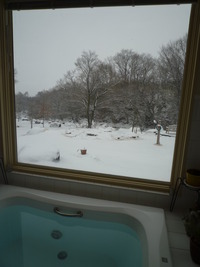 雪見風呂♪