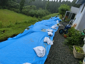 避難指示区に入りました