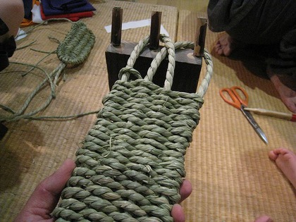 い草草履作り い草草履作り
