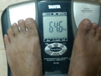 今朝は64,6kgでした。