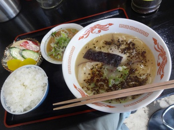 熊本ラーメン　らしん　にてホルモン定食を喰らう♪