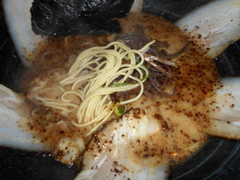 とんこつ田嶋や　での焼豚ラーメン味の変化あり～熊本ラーメン～