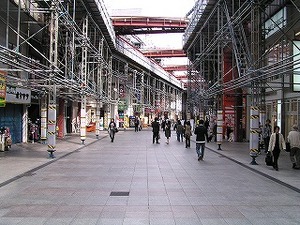いつもと角度変えてのアーケード改修