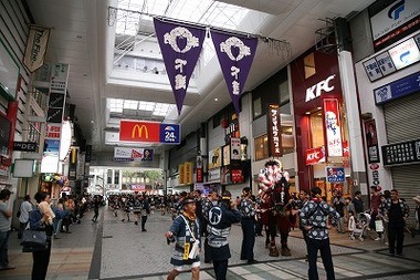 今日は藤崎八幡宮秋季例大祭、下通は6番です。