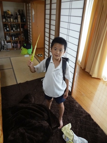 子猿下校時の収穫