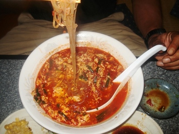昨日の辛麺その2~人吉~
