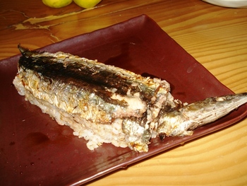 秋刀魚焼き棒寿司