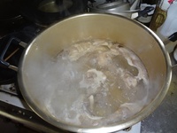豚骨ラーメンスープ作成！②