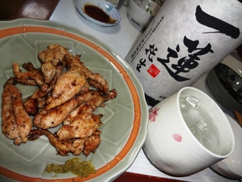 友人宅で乾杯♪