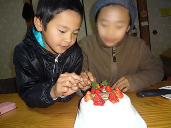 クリスマスケーキ&チキン♪
