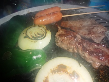 居酒屋毛虫!焼き肉タイム!