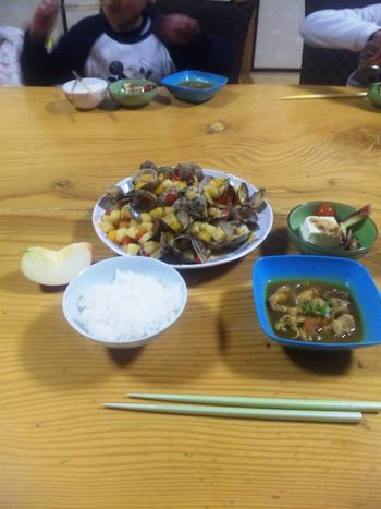 夕飯完了だ~