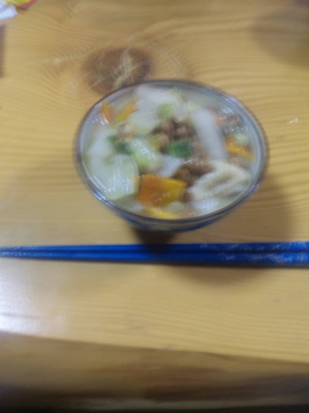 納豆味噌汁ぶっかけ