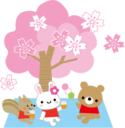 夜桜見物が・・・