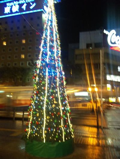 街中は 光のページェントでっす♪