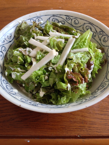 レタスとカブおいしいです。