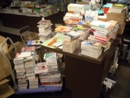 検品中。なかなかの数でしょう?