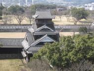 小天守からみた宇土櫓の凛々しい姿です。