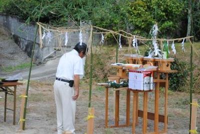 住宅新築工事地鎮祭