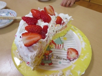 *簡単スポンジケーキ作り&お誕生日会*