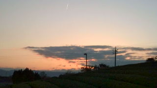 今日の夕日♪