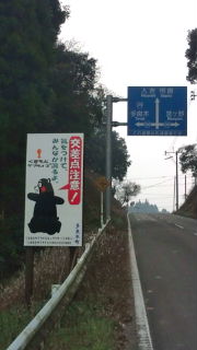 くまモン交通安全看板!