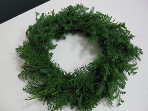 和のクリスマスリース作りレポート