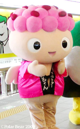 ゆるきゃらの「いがまんちゃん」です(^^)♪