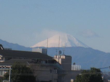 元旦に家から富士山が見えました!