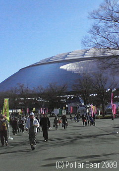 西武ドームのグラウンドに入ってきました☆=